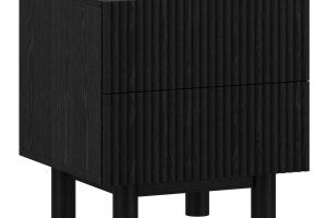 Sangra 2 Drawer Accent Table in Black