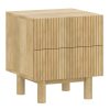 Sangra 2 Drawer Accent Table in Natural