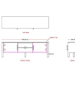 Alternative view of Camden Black Media Cabinet