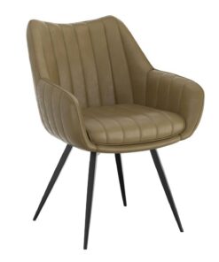 Talon Swivel Dining and Accent Chair, set of 2, in Moss and Black