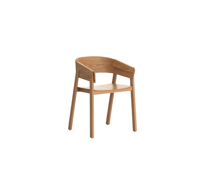 Mateo Contract Grade Chair, Set of 2 in Natural