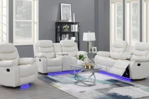 Arp 3pc Recliner Set in White