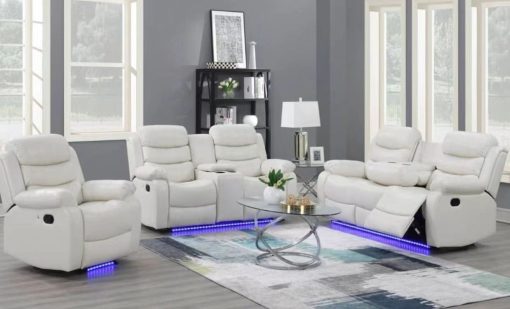 Arp 3pc Recliner Set in White