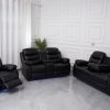 Arp 3pc Recliner Set in Black