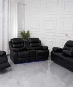 Arp 3pc Recliner Set in Black
