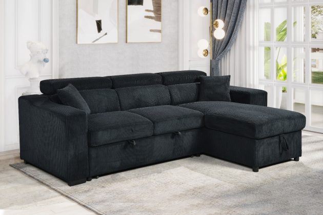 Divon Sofa Bed Black - Image 2