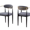 DINING CHAIR SET OF 2 GREY