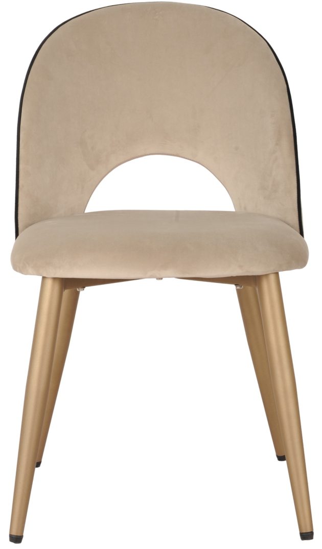 DINING CHAIR SET OF 2 BEIGE - Image 8