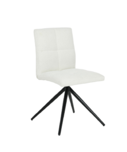 DINING CHAIR SET OF 2 WHITE
