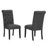 DINING CHAIR SET OF 2 GREY