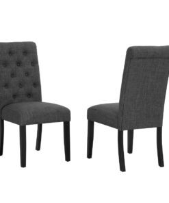 DINING CHAIR SET OF 2 GREY