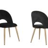 DINING CHAIR SET OF 2 BLACK