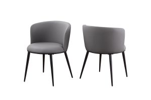 DINING CHAIR SET OF 2 GREY