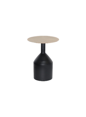 ACCENT TABLE - BLACK/GOLD