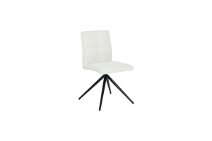 DINING CHAIR SET OF 2 WHITE