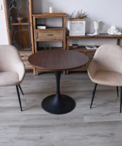 Alternative view of DINING CHAIR SET OF 2 VINTAGE BEIGE