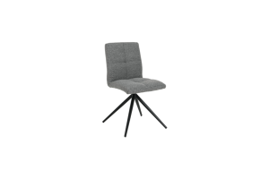 DINING CHAIR SET OF 2 DARK GREY