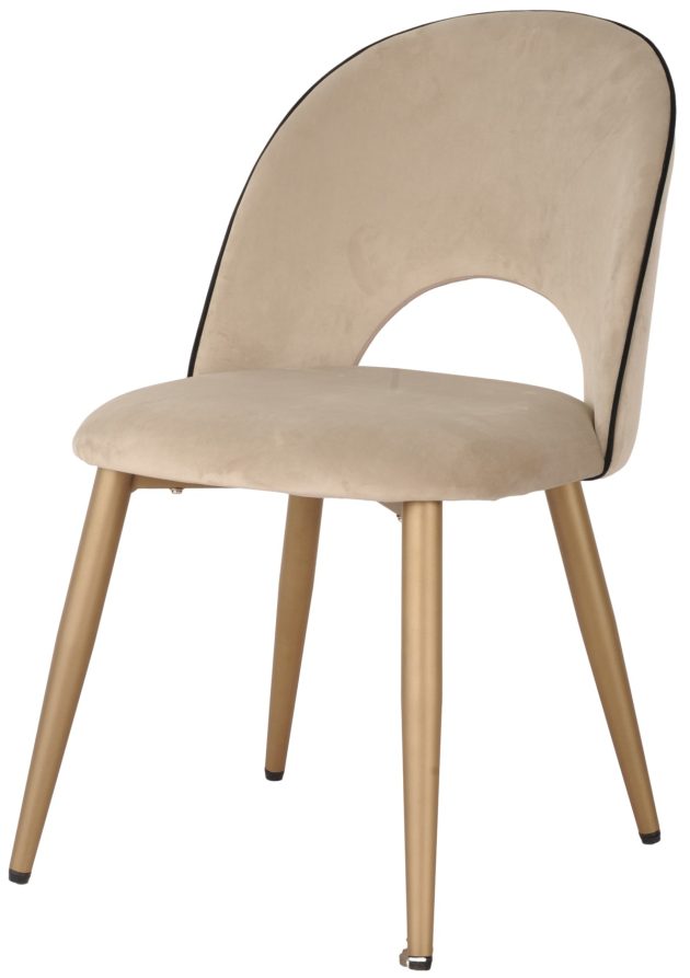 DINING CHAIR SET OF 2 BEIGE - Image 7