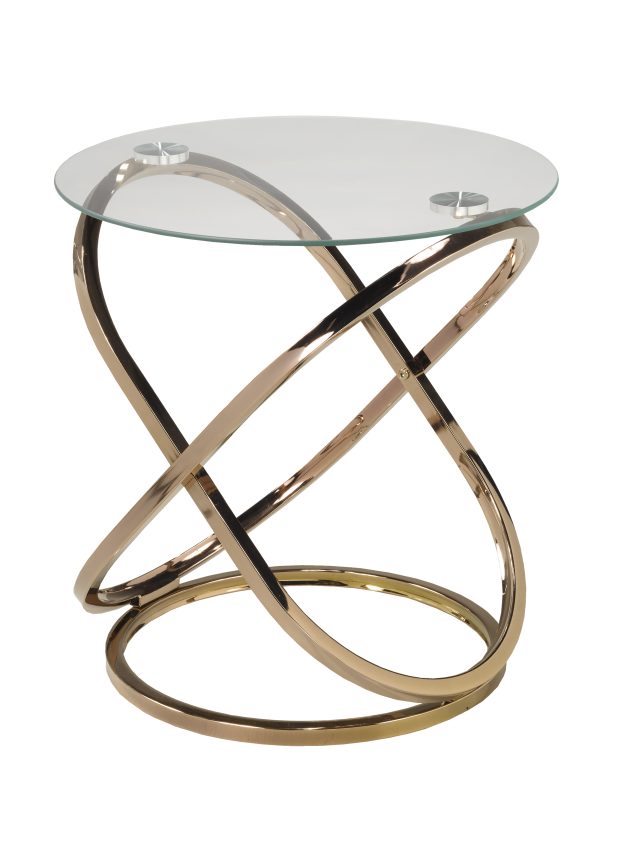 ACCENT TABLE - ROSE GOLD