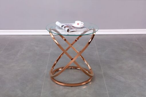 ACCENT TABLE - ROSE GOLD