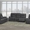 Charcoal Grey Recliner Sofa Set