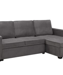 Charcoal Sectional Sofa Bed - Grey
