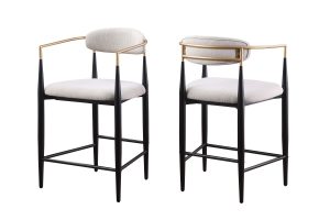 Counter Stool - Beige ( set of 2 )