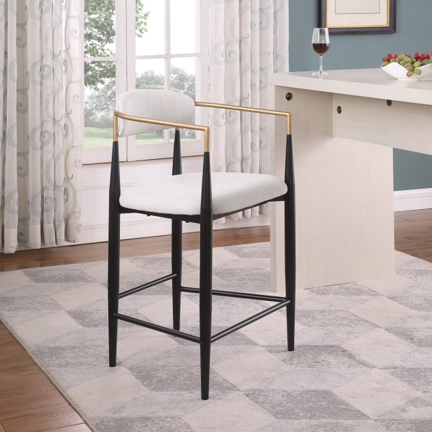 Counter Stool - Beige ( set of 2 )