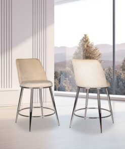 Counter Stool - Beige ( set of 2 )
