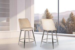 Counter Stool - Beige ( set of 2 )