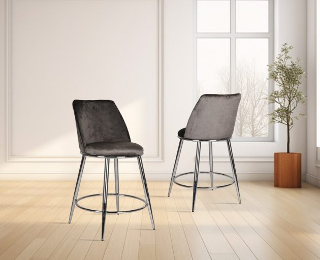 Counter Stool - Grey ( set of 2 )