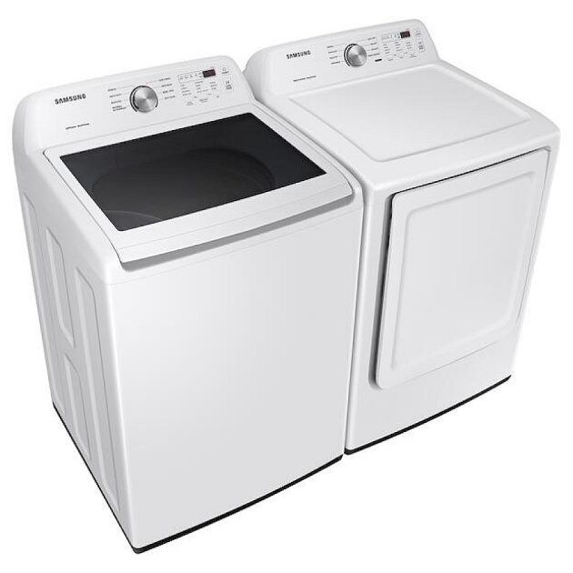 Samsung 5.2 Cu. Ft. High Efficiency Top Load Washer & 7.2 Cu. Ft. Electric Dryer - White - Image 10