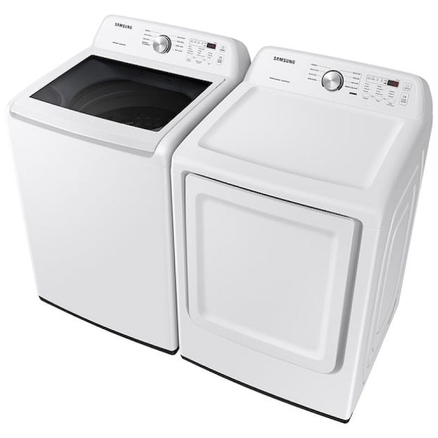 Samsung 5.2 Cu. Ft. High Efficiency Top Load Washer & 7.2 Cu. Ft. Electric Dryer - White - Image 9