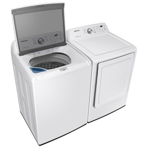 Samsung 5.2 Cu. Ft. High Efficiency Top Load Washer & 7.2 Cu. Ft. Electric Dryer - White - Image 8