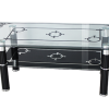 Glass Coffee Table with Shelf