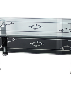 Glass Coffee Table with Shelf