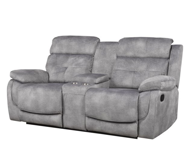 Grey Recliner Sofa and Loveseat