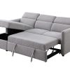 LHF Sectional Sleeper - Grey