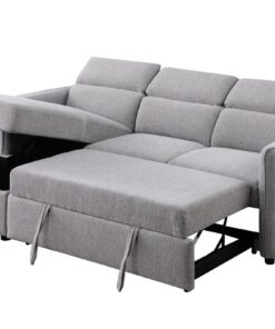LHF Sectional Sleeper - Grey