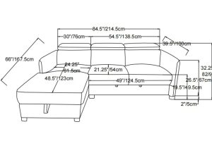 LHF Sectional Sleeper - Grey