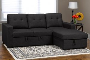 Modern Sectional Sofa Bed with Storage