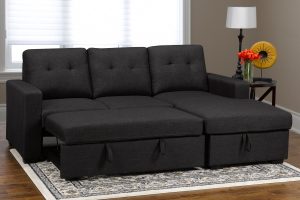 Modern Sectional Sofa Bed with Storage