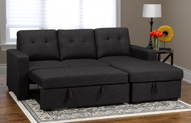 Modern Sectional Sofa Bed with Storage