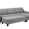 RHF Sectional & Ottoman in Grey