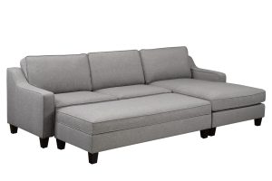 RHF Sectional & Ottoman in Grey