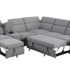 RHF Sectional Sofa Bed - Grey