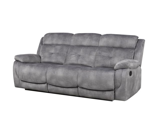 Grey Recliner Sofa and Loveseat