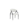 DINING CHAIR SET OF 2 - CREAM/BLACK - Furniture Trends