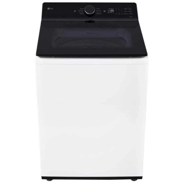 LG 6.3 Cu. Ft. High Efficiency Top Load Washer & 7.3 Cu. Ft. Electric Dryer - Alpine White - Image 3