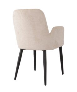 Alternative view of DINING CHAIR SET OF 2 BEIGE
